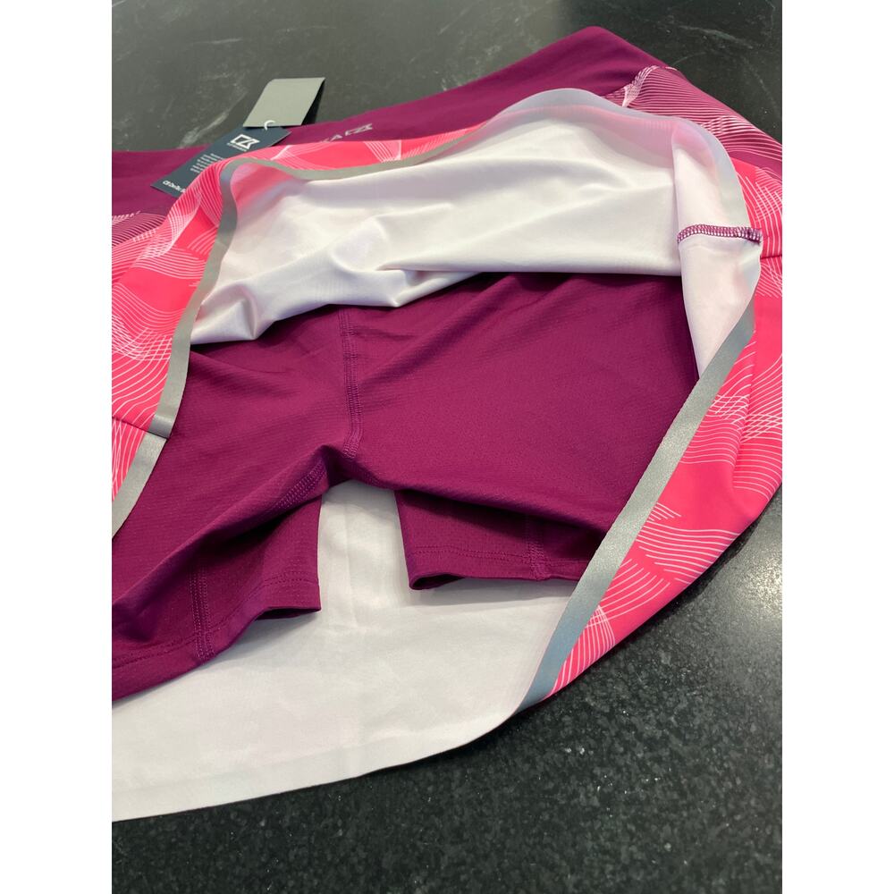 Annika Cutter& Buck NWT pink  purple golf pickleball skirt XL - Picture 6 of 9